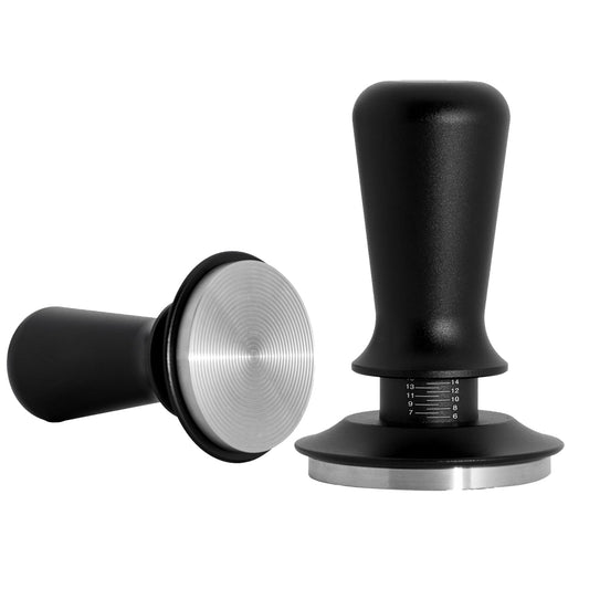 Rahzii 58mm Espresso Tamper, Professional Barista Coffee Tamper, Heavy-Duty Stainless-Steel Flat Base, Ergonomic Handle, Compatible with 58mm Portafilter, Coffee Accessory for Espresso lovers