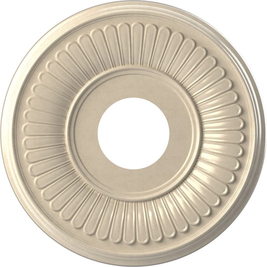 Ekena Millwork Cmp13Beepe Berkshire Thermoformed Pvc Ceiling Medallion (Fits Canopies Up To 5 3/4), 13Od X 3 1/2Id X 3/4P, Unive