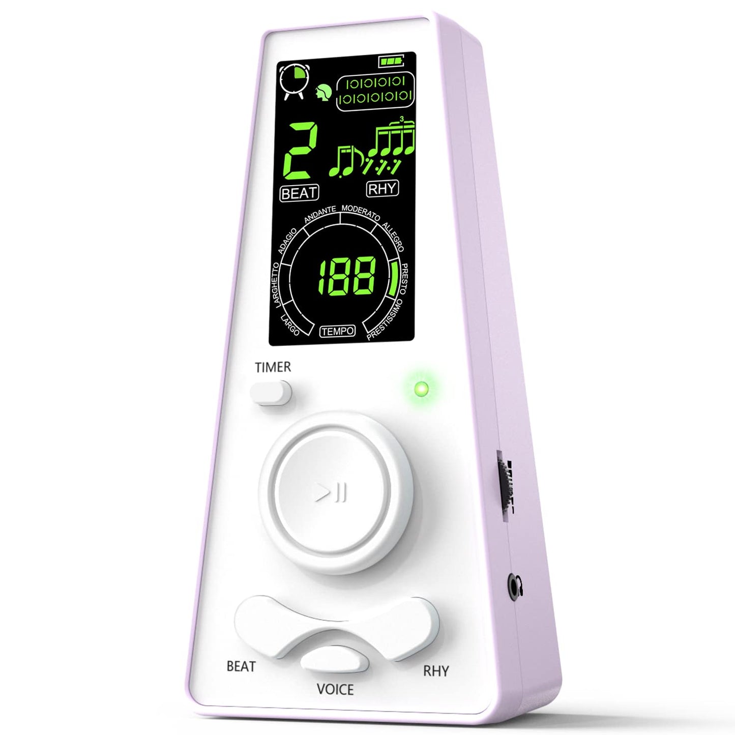 Electronic Digital Metronome for Musicians Piano Guitar Violin Instrument Vocal Counting Timer & Volume & Beat Speed Adjustable