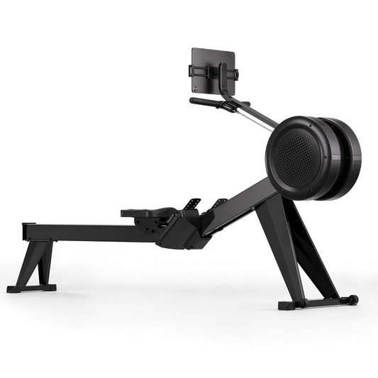 YOSUDA Air Magnetic Rowing Machine for Home, Dual Air & Magnetic Resistance with 8-Level, Smart APP, Rotatable Device Holder, Ergonomic Seat, and Easy Storage