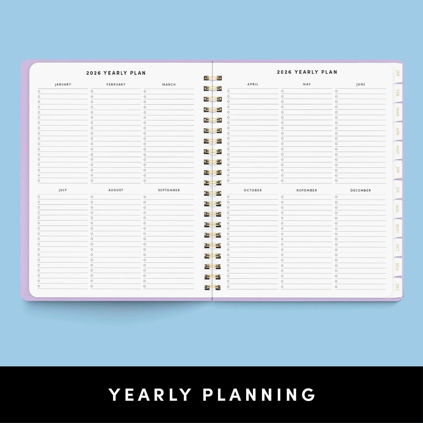 PAPERAGE 2026 Weekly & Monthly Planner, 12 Months (January 2026 - December 2026), 9.2 in x 11.2 in, Spiral Bound 2026 Planner with Weekly, Monthly & Yearly Views, Note Pages & Inner Pocket – Sage Green