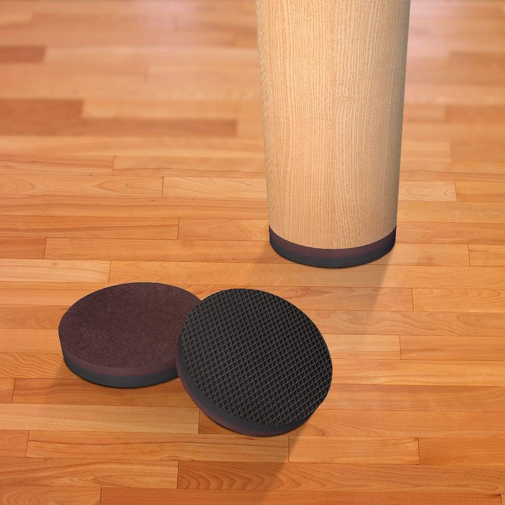 Yelanon Non Slip Furniture Pads -36 pcs 1’’ Furniture Grippers Non Skid for Furniture Legs,Self Adhesive Rubber Feet Furniture Feet, Anti Slide Hardwood Floor Protector for Keep Furniture Stoppers