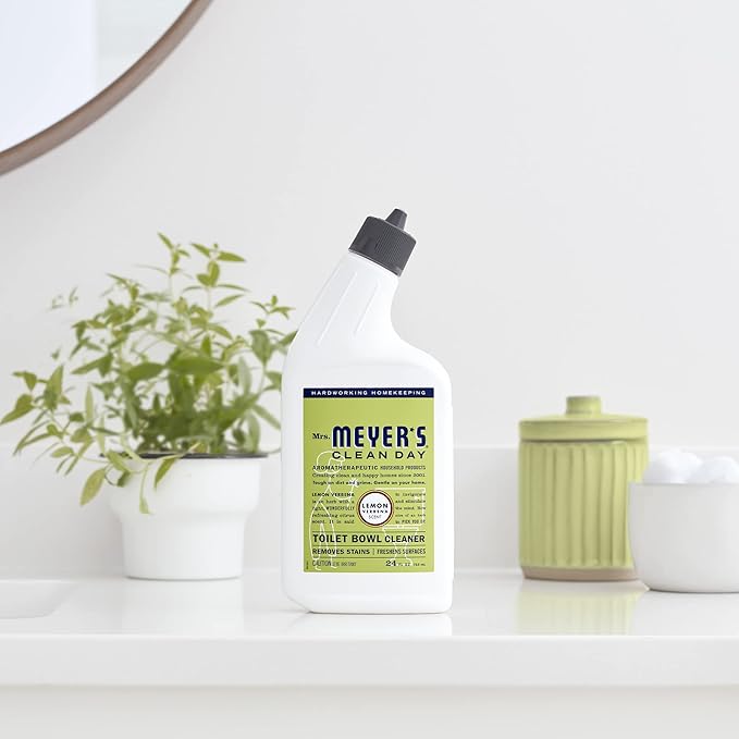 Mrs. MEYER'S CLEAN DAY Liquid Toilet Bowl Cleaner, Stain Removing, Lemon Verbena, 24 oz (Pack of 3)