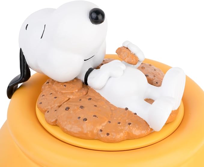 Grupo Erik Snoopy Cookie Jar With Lid | Snacks Canister | 20.5 x 20.5 x 24.6 cm | Candy Jar | Snoopy Gifts | Kitchen Decor | Airtight Food Storage Container
