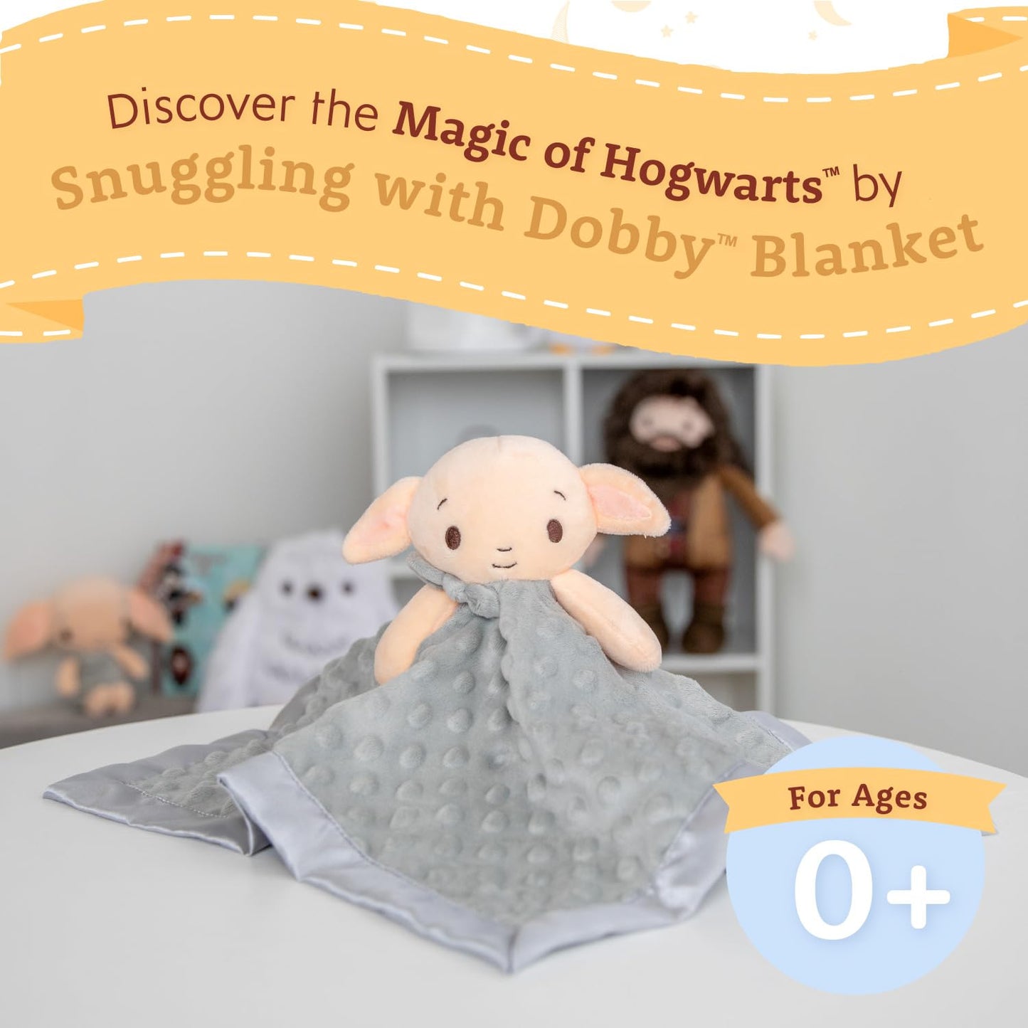 Kids Preferred Harry Potter 12 Inch Dobby Baby Lovey Security Blanket Snuggle Toy Stuffed Animal for Newborn Infants and Babies
