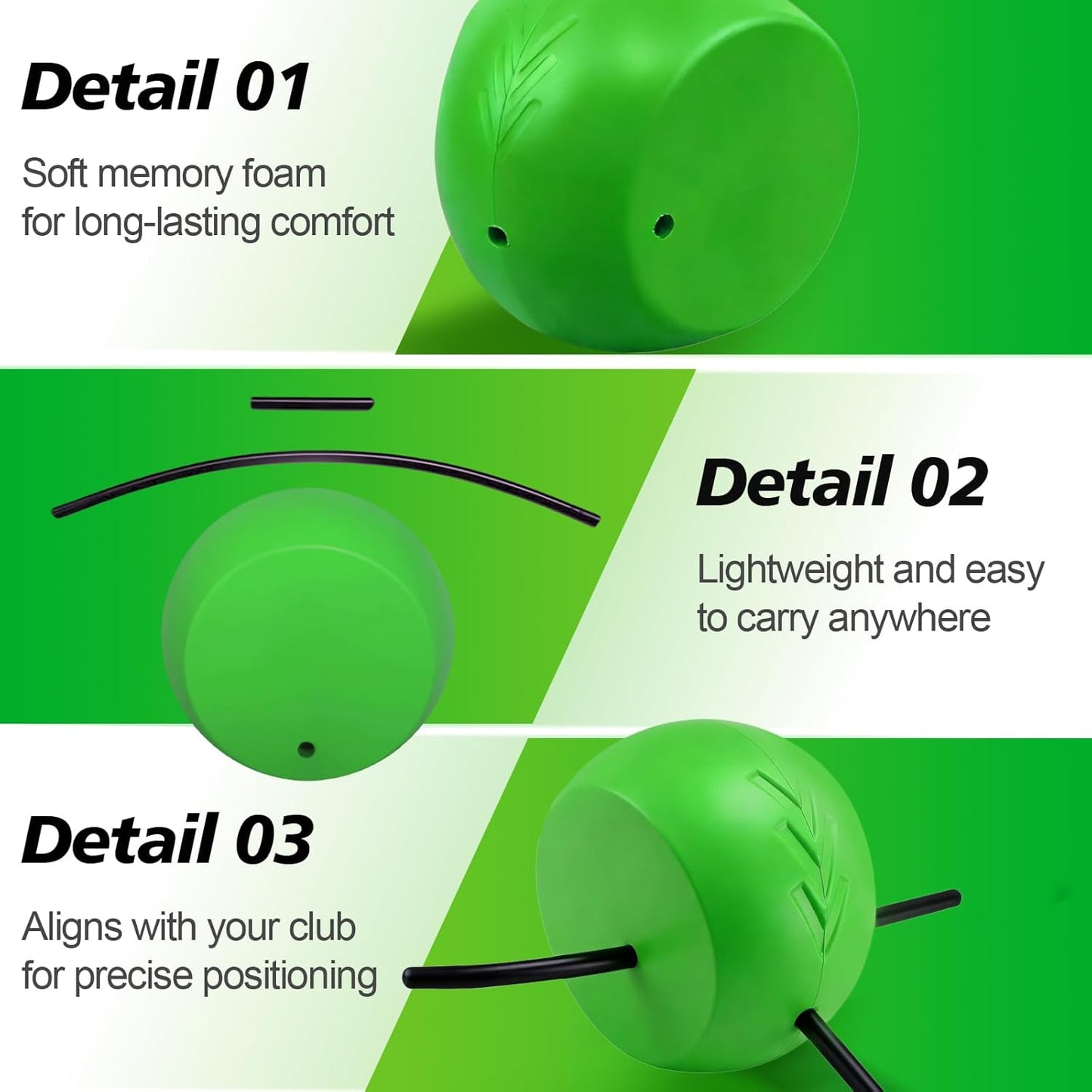 The Connector Golf Training Aid, Golf Swing Trainer for Posture Correction and Arm Positioning, Helps Improve Swing Mechanics and Accuracy