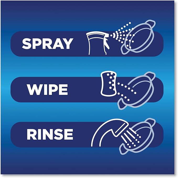 Dawn Platinum Powerwash Dish Spray and Refill, Fresh, 16 Fl Oz Spray and 16 Fl Oz Refill bundled with Heavy Duty Scotch Brite Sponge