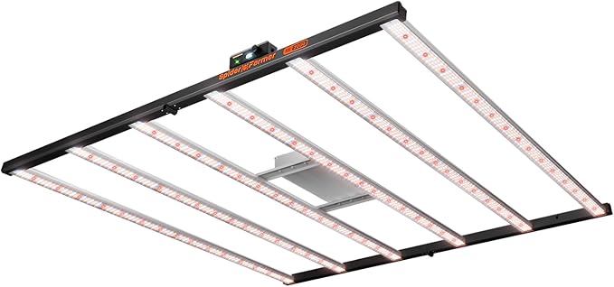 Spider Farmer SE7000 LED Grow Lights 730W, Samsung LM301H EVO Diodes, Upgraded Remote App Control, 5x5ft Coverage Dimmable Daisy Chain Commercial Bar Style LED Growing Lamp, Vertical Farming