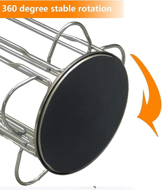 Vertuo Pod Holder Carousel Stand for 35 Nespresso Vertuo Capsule Storage Organizer with Extra Space for Coffee Mate Silent Rolling