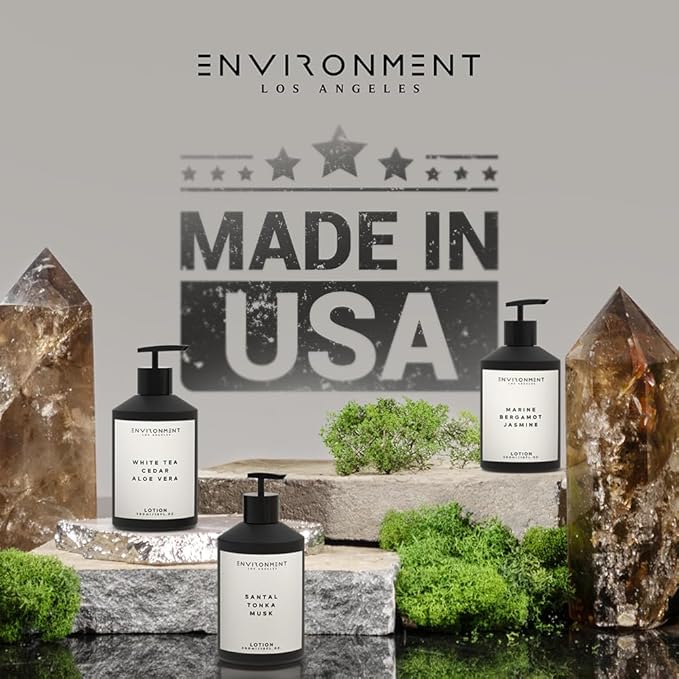 ENVIRONMENT Inspired by 5-Star Resort ARH Lotion, 300ml Luxury Scented (White Woods | Pomegranate | Peony) Bathroom Luxury, Men & Women High-End Body Lotion, Hand Cream, Dry Skin Treatment