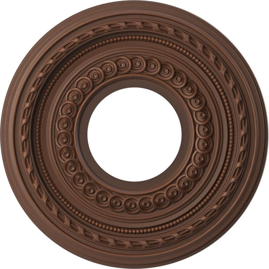 Ekena Millwork Cmp10Codru Cole Thermoformed Pvc Ceiling Medallion (Fits Canopies Up To 4 1/4), 10Od X 3 1/2Id X 3/4P, Universal