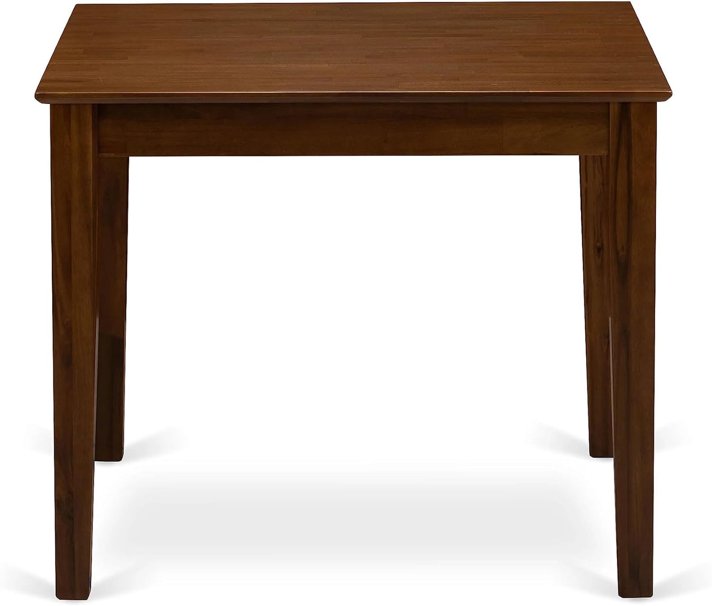 East West Furniture OXEL3-AWA-05 3 Piece Dining Room Table Set Contains a Square Dinette Table and 2 Upholstered Chairs, 36x36 Inch, Antique Walnut