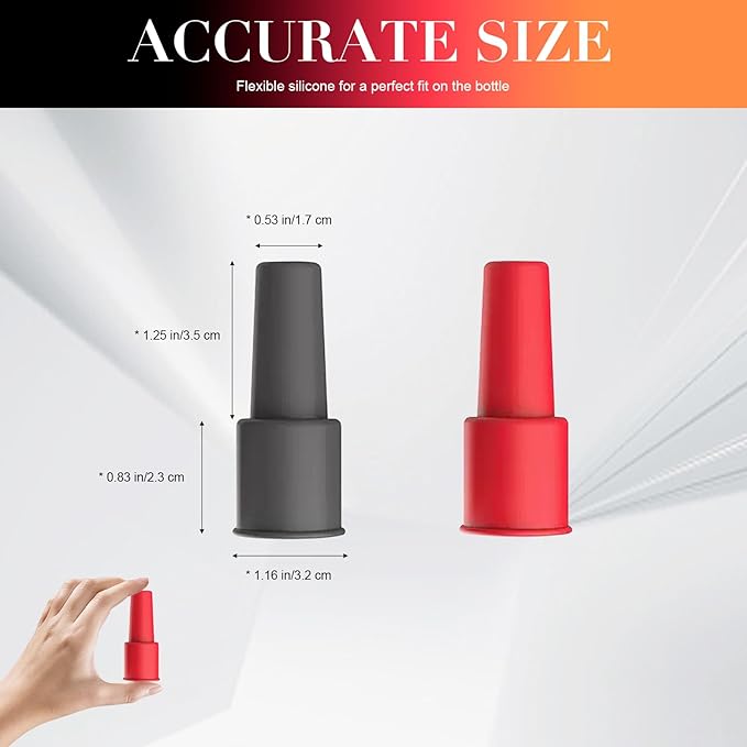 Silicone Wine Bottle Stopper 8-Pack with Double-Layer Leakproof Seal for Sparkling Wine & Champagne, Reusable Bubble Stoppers for Wine, Beer, Soda, Universal Beverage Caps Preserves Freshness