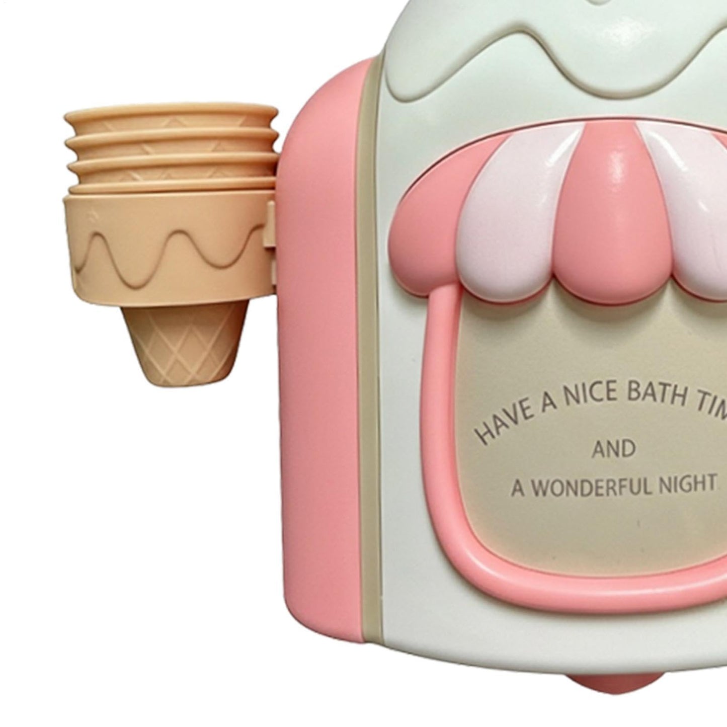 Bath Bubble Ice Cream Maker, Bath Ice Cream Foam Maker,ba-th Bubble Machine, Bathtub IceReam Bathing Toy for 3-6 Years Old Boys Girls Home Bathroom Tub Shower Room Park