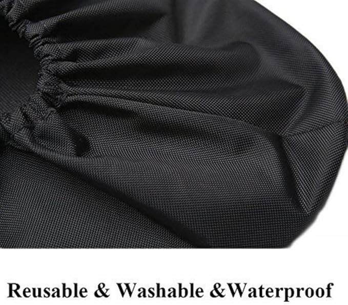 Jron 5 Pairs Premium Reusable Washable Shoe Cover Boot Covers for Contractors (5 Pairs Unisex| 9.5-11 For Shoes/US 8.5-10.5 For Boots, Black)