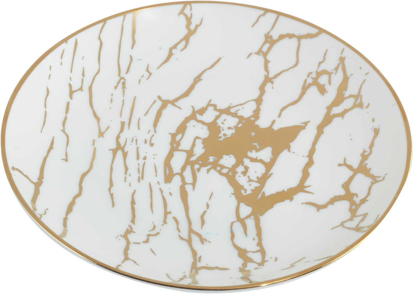 Certified International Matrix Gold Plated 6" Luncheon/Canape Plates, Assorted Designs (Pack of 24)