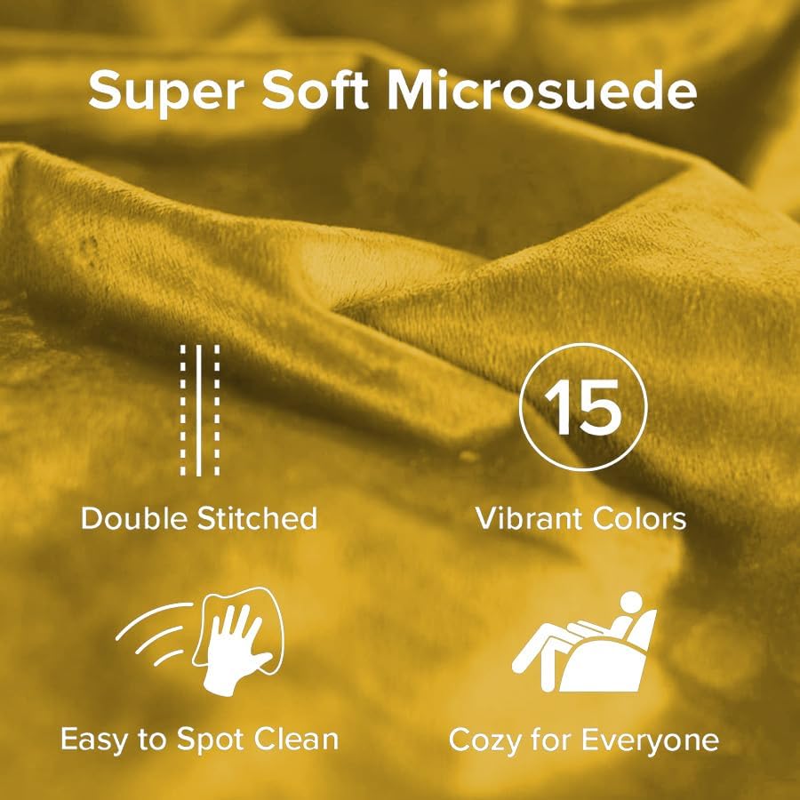 Sofa Sack Bean Bag Chair - Plush, Ultra Soft - Memory Foam Bean Bag Chair with Microsuede Cover - Stuffed Foam Filled Furniture and Accessories for Dorm Room 3 Feet - Lemon