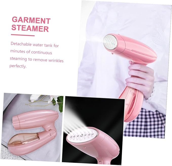 TIDTALEO Portable Handheld Garment Steamer and Iron Wrinkle Remover for Clothes Curtains and Fabrics Fast Heat-up Abs Travel Steamer with US Plug for Home Hotel Dormitory Use