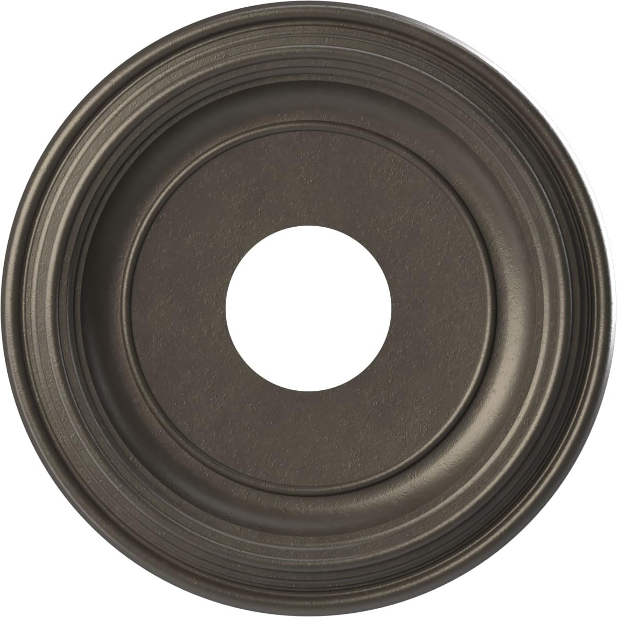 13Od X 3 1/2Id X 1 1/4P Traditional Thermoformed Pvc Ceiling Medallion (Fits Canopies Up To 7 1/2), Universal Aged Metallic Weat