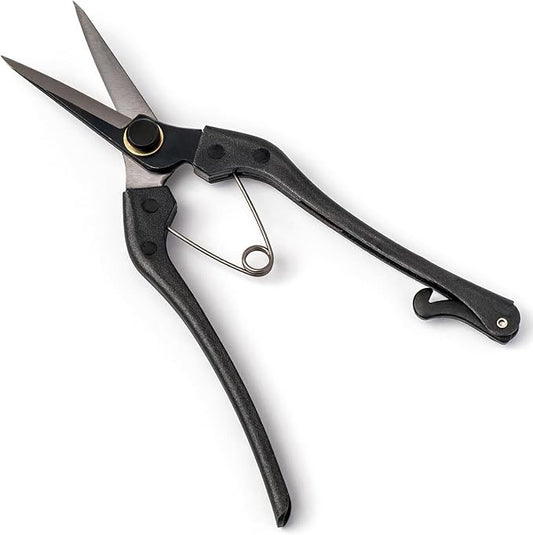 Japanese-Made Bud Cutting Pruning Shears for Gardening, Precision Hand Pruner for Live Branches & Stems, Clean Cut Pruning Scissors for Bonsai, Flowers & Plants (Double-blade)