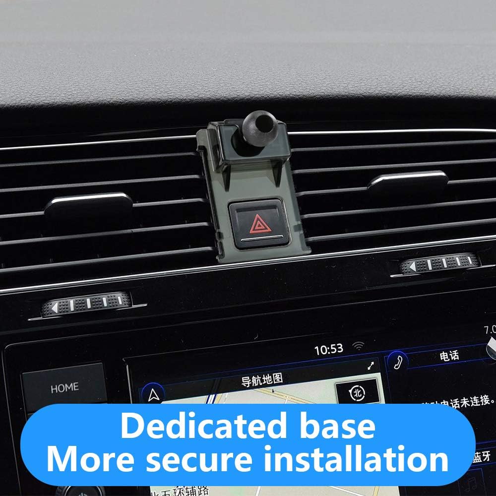 LUNQIN Car Phone Holder for Volkswagen Golf GTI 2015-2021 & VW Golf R 2015-2021 MK7 MK7.5 Hatchback Auto Interior Accessories Best Cell Phones Mount Cellphone Mobile Cradle Charging Navigation Bracket