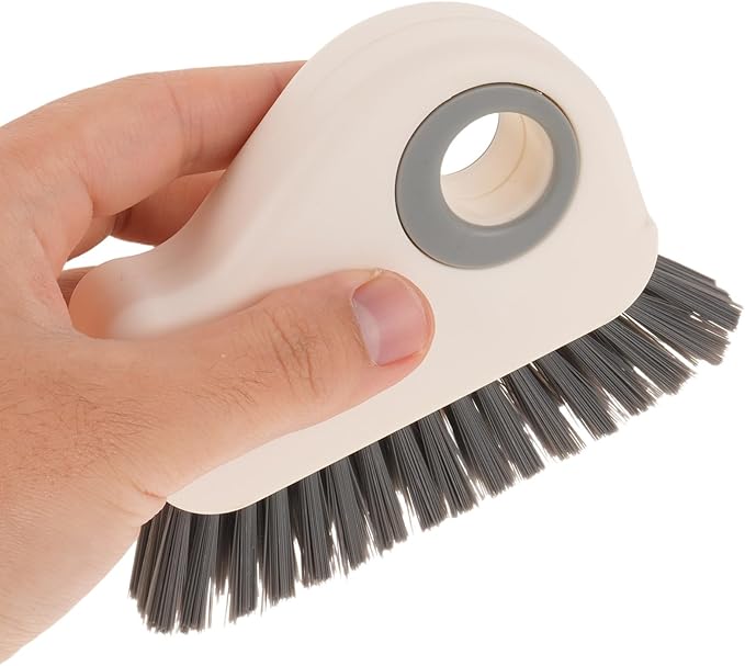Generic 2PCS Window Groove Cleaning Brush - Sliding Door Track Cleaner Grout Cleaner Tool - Grip Brush Hard Bristle for Crevice Window Sill Sink