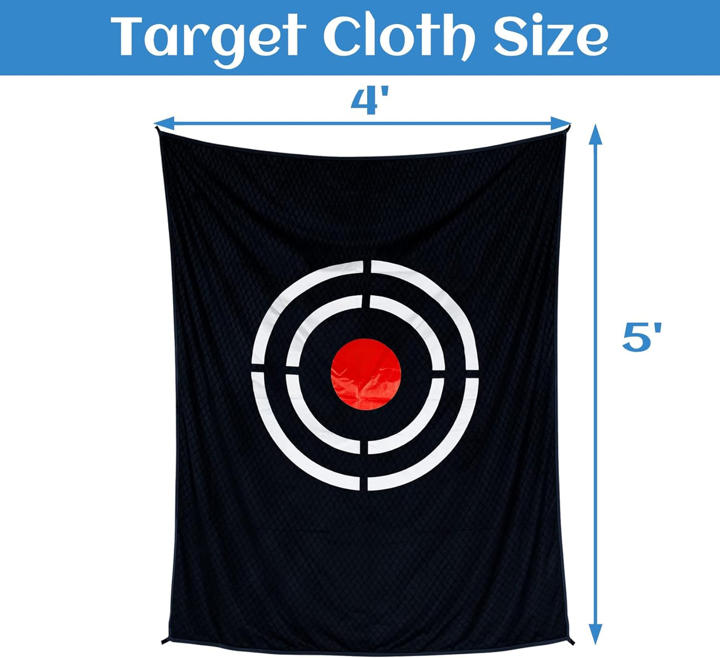Golf Target Cloth for Net Replacement - Enthusiasts and Professional Golfers Practice Training Aids for Garage/Backyard