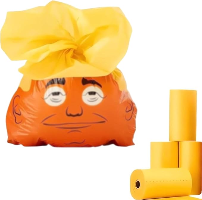 Poop Bags for Dog,60 Count The Most Presidential Poop Bag Ever,Leak Proof and Extra Thick Dog Poop Bags,Prank Trash Can Cat Pet Poop Waste Bag Rolls