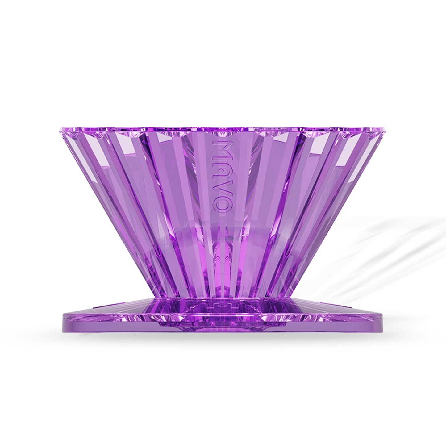 MAVO Pour Over Coffee Dripper, Detachable Hand Drip Brewer, Pour Over Coffee Maker, Compatible with V01 Paper Filters & Wave Filter 155, Purple