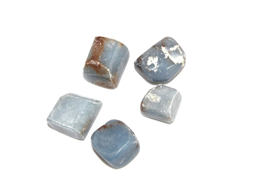 Jet Angelite Tumbled Stone 100grams – Natural Healing Crystal for Peace, Communication, Meditation & Chakra Balancing