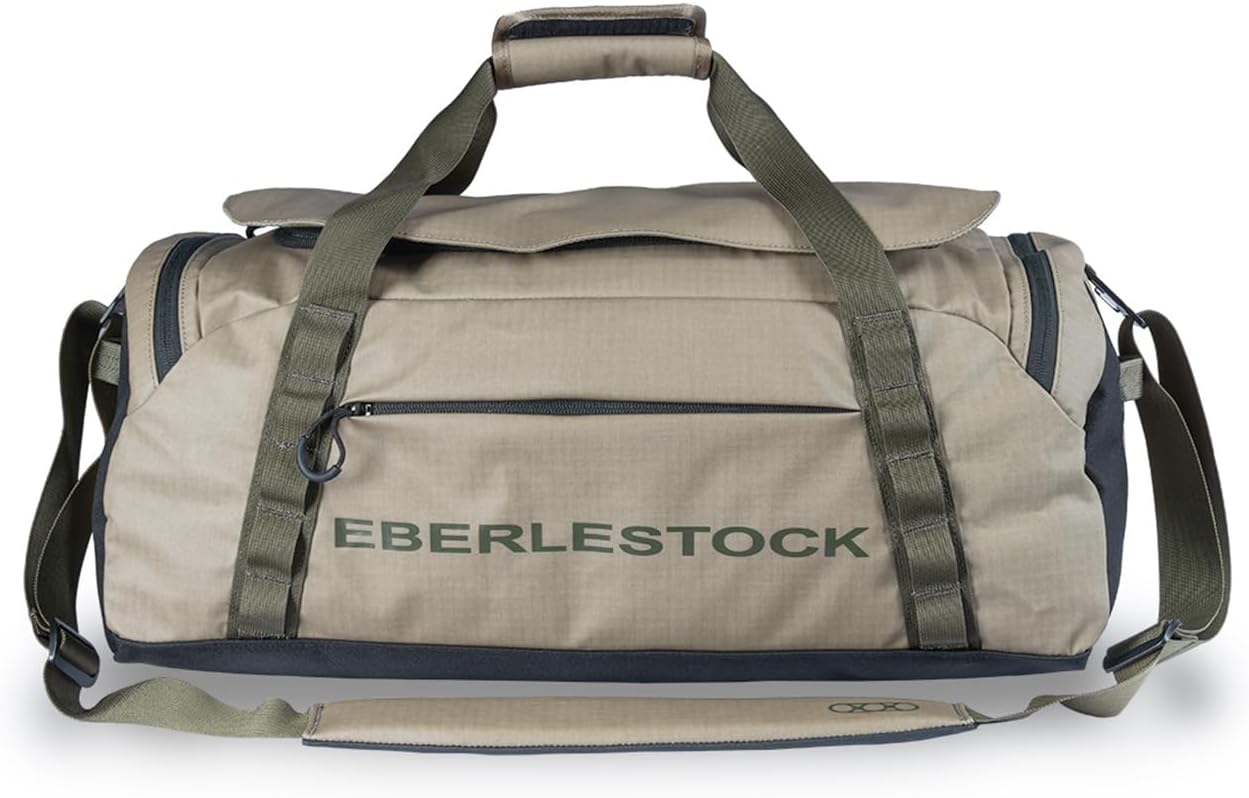 Eberlestock Hyllus Duffel Bag for Men - Durable, Water-Resistant, Small Men's Duffle Bag with Zipper Pockets, Ideal for Travel & Gym, Tactical Gear Bag, Hunting, Fishing, Camping - Dry Earth, 45L