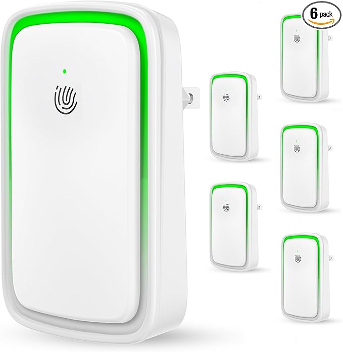 Plug in Air Purifier: Air Ionizers for Home Plug in with Nightlight,Air Purifier Plug in Wall for Bedroom,Negative Ion Generator Odor for Home, Kitchen, Office, Pets, Smoke Dust (6 Pack)