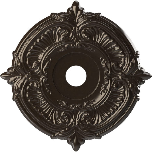 Ekena Millwork Cmp22Ateru Attica Thermoformed Pvc Ceiling Medallion (Fits Canopies Up To 7 3/4), 22Od X 3 1/2Id X 1P, Universal