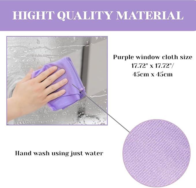 Microfiber Cleaning Cloth Set for Windows, Glass & Mirrors – Reusable Magic Cloth for Streak-Free Shine, Lint-Free Multi-Surface Cleaning Rag for Home, Kitchen, Bathroom, Car & Stainless Steel