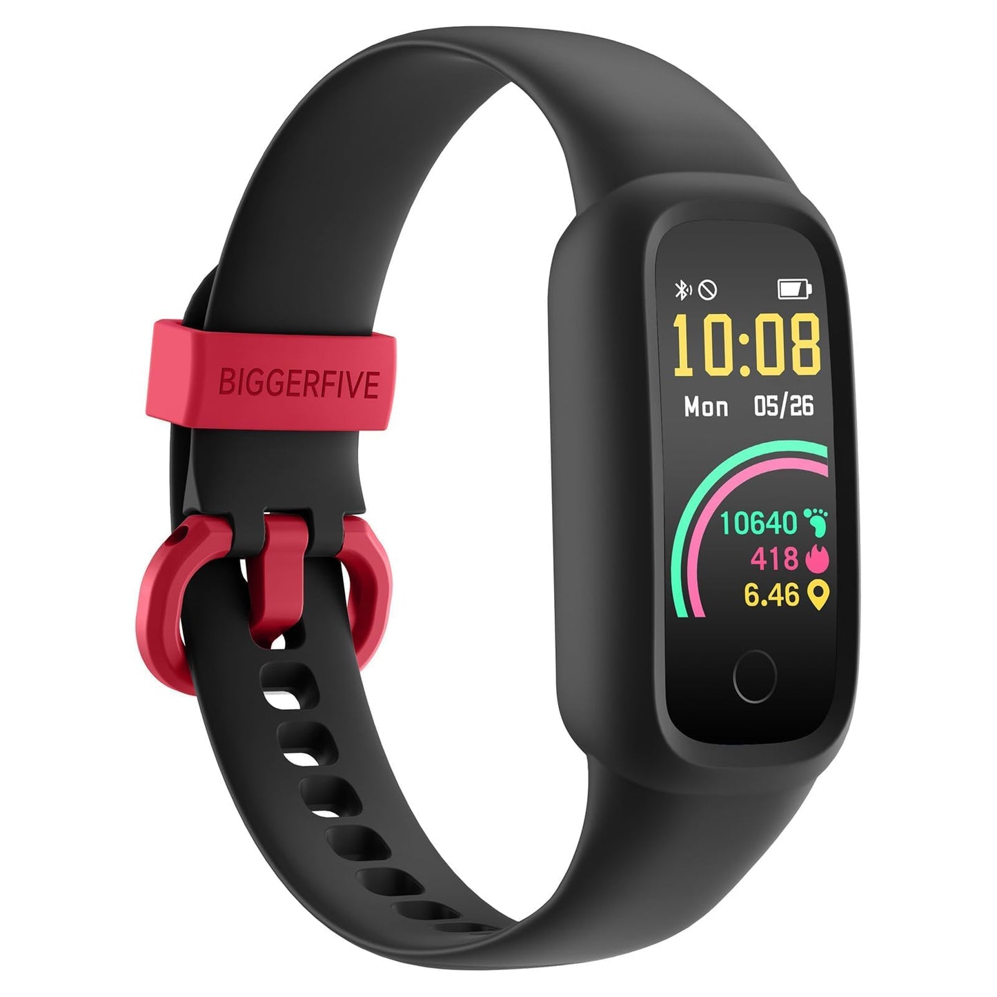 BIGGERFIVE Vigor 2 L Kids Fitness Tracker Watch for Boys Girls Ages 5-15, Activity Tracker, Heart Rate Sleep Monitor, IP68 Water