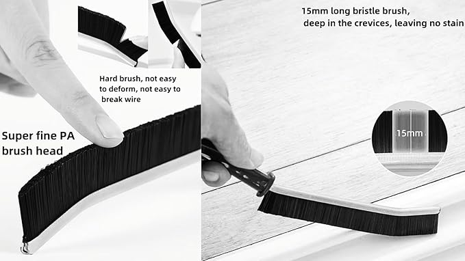 1 PCS Crevice Cleaning Brush,Hard Bristle Crevice Cleaning Brush,Crevice Cleaning Tool is Effective to Clean The Small Gap of Kitchen, tolilet and Windows. (1pcs)
