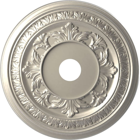Ekena Millwork Cmp22Babal Baltimore Thermoformed Pvc Ceiling Medallion (Fits Canopies Up To 7 3/4), 22Od X 3 1/2Id X 1P, Bright