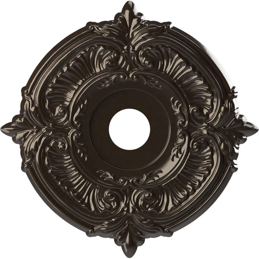 Ekena Millwork Cmp19Ateru Attica Thermoformed Pvc Ceiling Medallion (Fits Canopies Up To 6 3/4), 19Od X 3 1/2Id X 1P, Universal