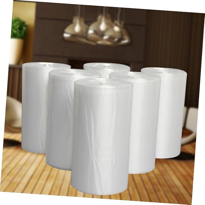 6 Rolls Thickened Trash Bags for Kitchen and Bathroom Large Garbage Can Liners for Home Use Leak-resistant Disposable Trash Can Bags