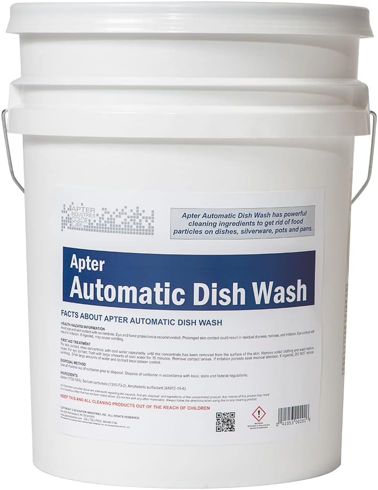 Automatic Dishwasher Detergent, Formulated For Commercial Automatic Dishwashing Machines, 5 Gallon