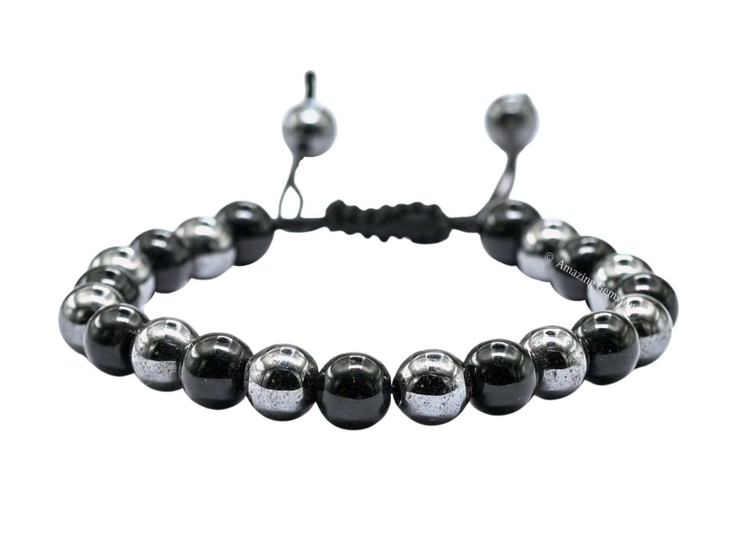 Amazing Gemstone Bracelet for Lymphatic Drainage - Black Obsidian Hematite Bracelet Set for Men Women Healing Calming Anxiety Stress Relief Gifts Pulseras Para Hombres Mujer Stocking Stuffers
