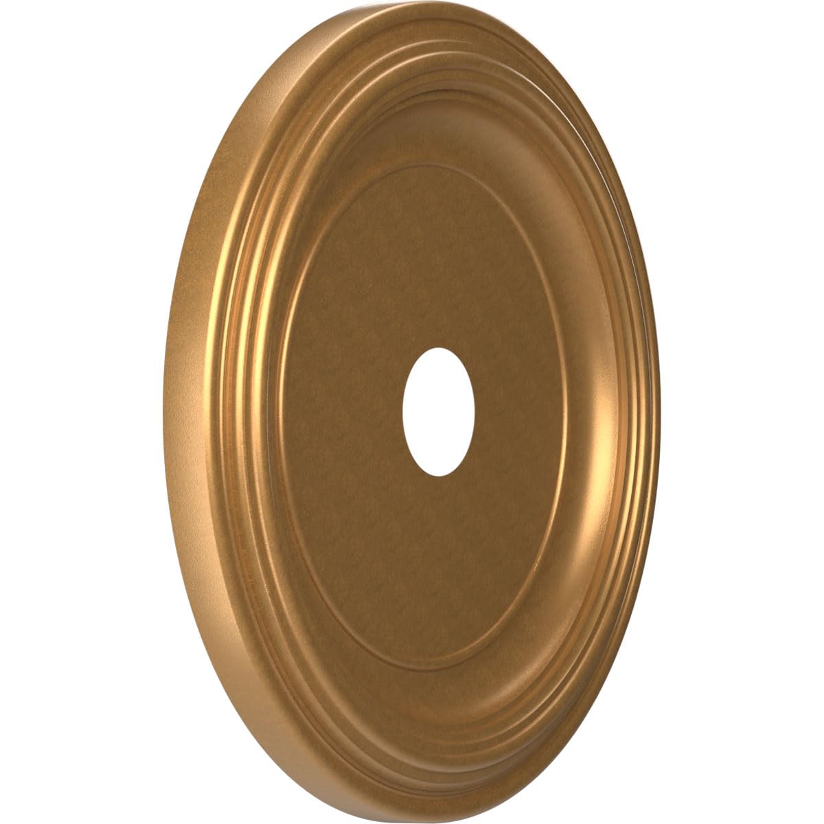 22Od X 3 1/2Id X 1 1/2P Traditional Thermoformed Pvc Ceiling Medallion (Fits Canopies Up To 13 1/2), Bright Coat Gold