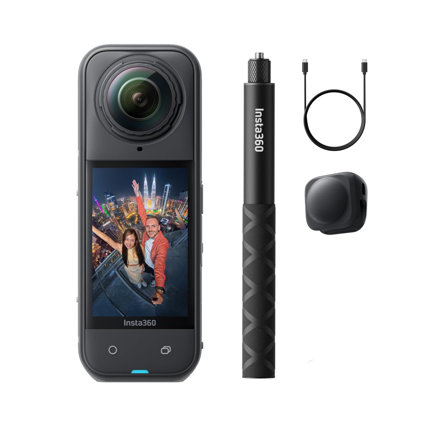 Insta360 X5 Get-Set Bundle - Waterproof 8K 360 Action Camera, Leading Low Light, Invisible Selfie Stick Effect, Rugged and Repla