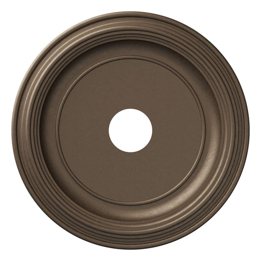 Ekena Millwork 19Od X 3 1/2Id X 1 1/2P Traditional Thermoformed Pvc Ceiling Medallion (Fits Canopies Up To 11 1/2), Ultracover S