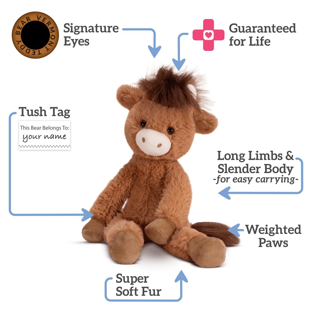 Vermont Teddy Bear Highland Cow Stuffed Animal 15" | Soft Plush Toy for Kids, Girls & Boys | 100% Recycled Stuffing | 18 Plastic Bottles Saved from Landfills