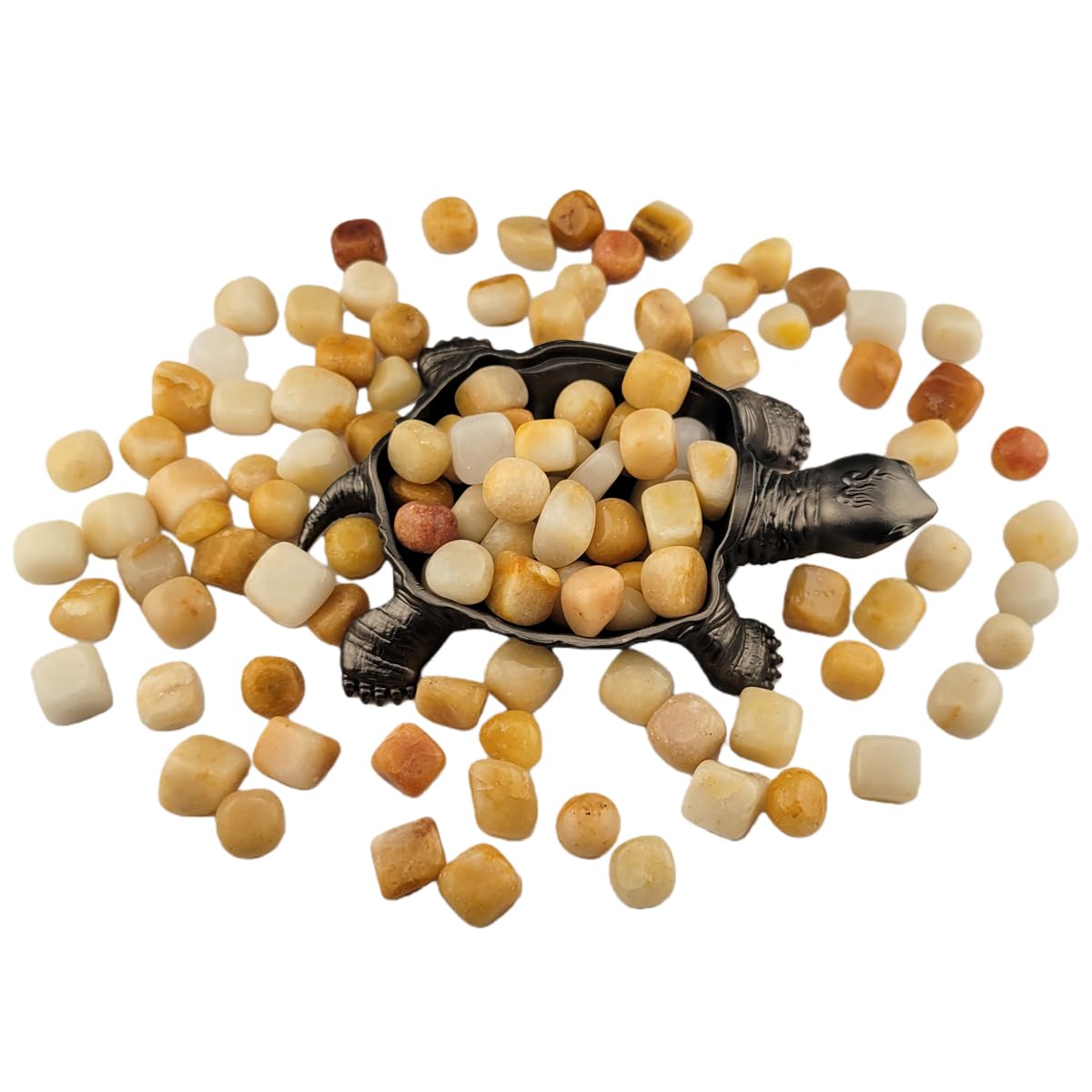 1,000 Carats Handpicked Tumbled Stones Crystals Chips Bulk Pocket Stones for Healing, Reiki, Meditation, Witchcraft and Home Decorations (Yellow Aventurine)