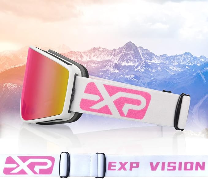 EXP VISION Ski/Snowboard Goggles Parent-child Snow Goggles Over Glasses for Men, Women Youth Kids