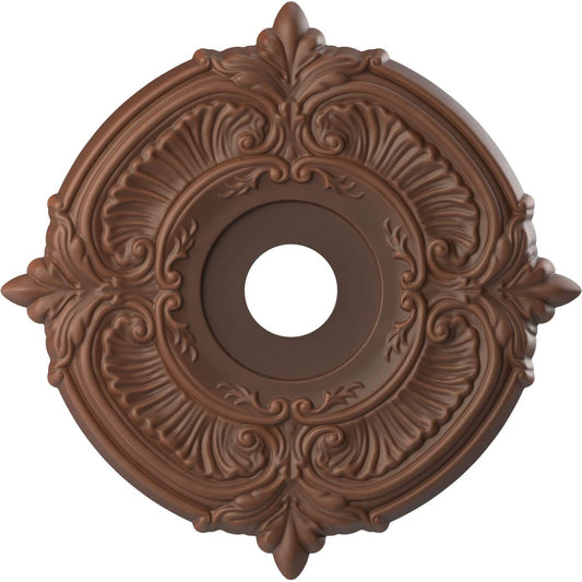 Ekena Millwork Cmp19Atdru Attica Thermoformed Pvc Ceiling Medallion (Fits Canopies Up To 6 3/4), 19Od X 3 1/2Id X 1P, Universal