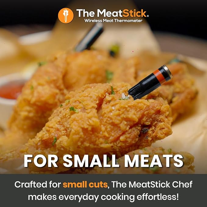 MeatStick Chef Duo Bundle [2-Probe/650ft Range] | Quad Sensors Smart Wireless Meat Thermometer with Bluetooth | for Grilling, BBQ, Air Fryer, Deep Frying, Oven, Sous Vide, Rotisserie