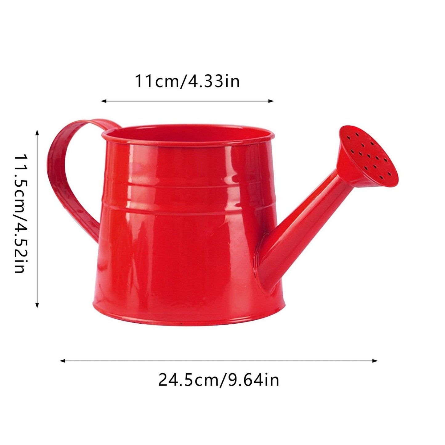 Watering Can, 1L Metal Flower Garden Watering Can, Lightweight Durable Decorative Gardening Tool for Outdoor Indoor Plants Lawn Garden (Pink)